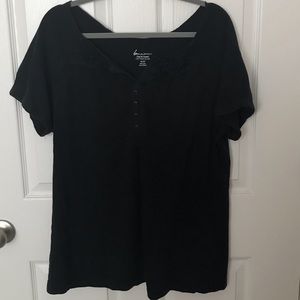 Lane Bryant Black Tee 18/20